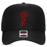 Hiv Red Ribbon World Aids Day Hat thumb 0