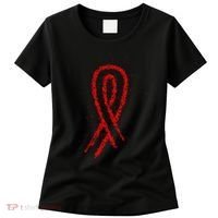 Hiv Red Ribbon World Aids Day Women's T-Shirt thumb 0