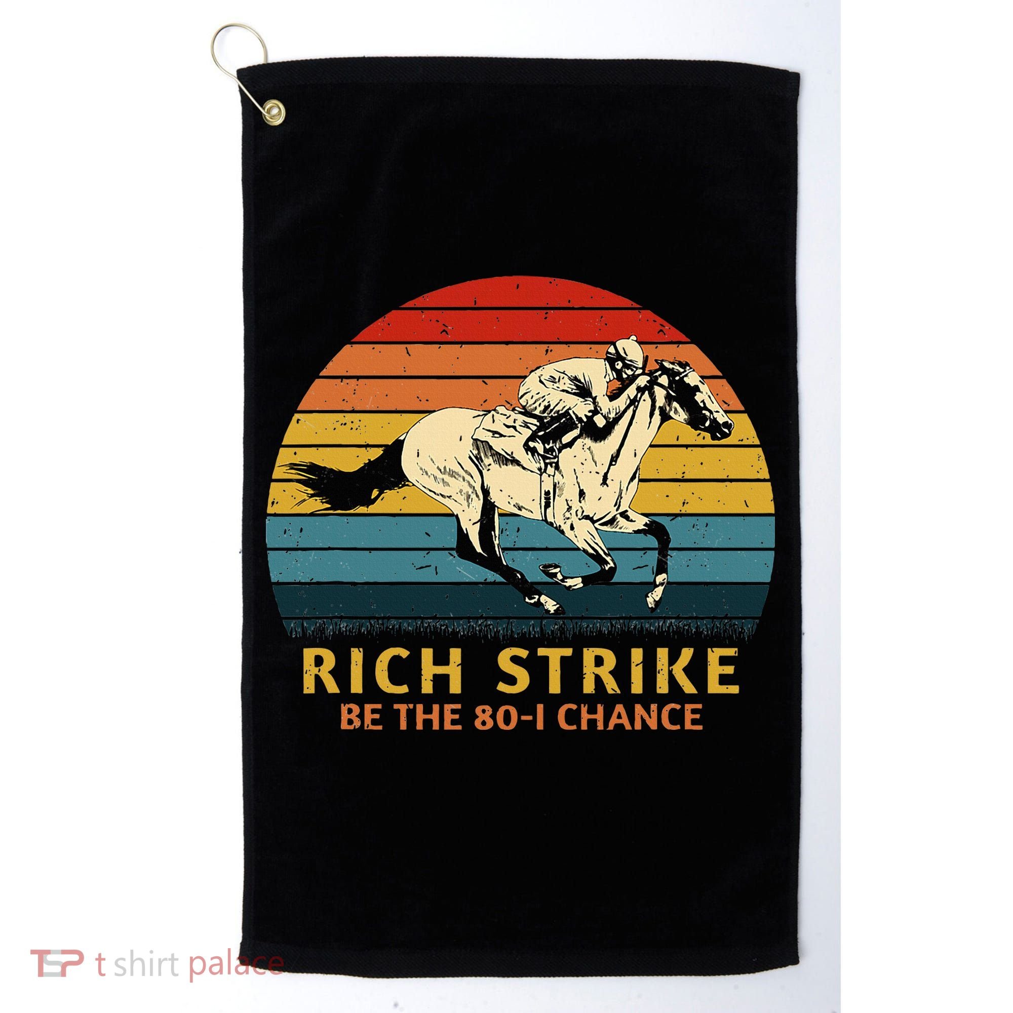 Horse Racing Rich Strike Be The 801 Chance Derby Winner Golf Towel