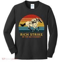 Horse Racing Rich Strike Be The 801 Chance Derby Winner Kids Long Sleeve Shirt thumb 0