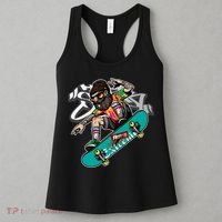 Hipster Riding Skateboard Women's Tank Top thumb 3