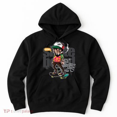 Hipster Riding Skateboard Hoodie