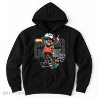 Hipster Riding Skateboard Hoodie thumb 0