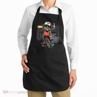 Hipster Riding Skateboard Apron thumb 2