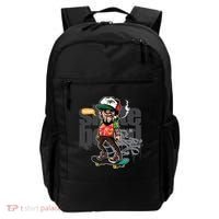 Hipster Riding Skateboard Backpack thumb 0