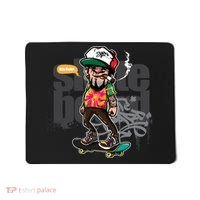 Hipster Riding Skateboard Mousepad thumb 0