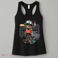 Hipster Riding Skateboard Women's Tank Top thumb 3