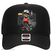 Hipster Riding Skateboard Hat thumb 0