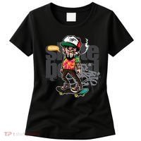Hipster Riding Skateboard Women's T-Shirt thumb 0