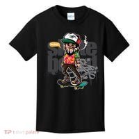 Hipster Riding Skateboard Kids T-Shirt thumb 0