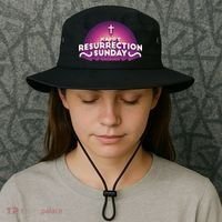 Happy Resurrection Sunday Cross Bucket Hat thumb 3
