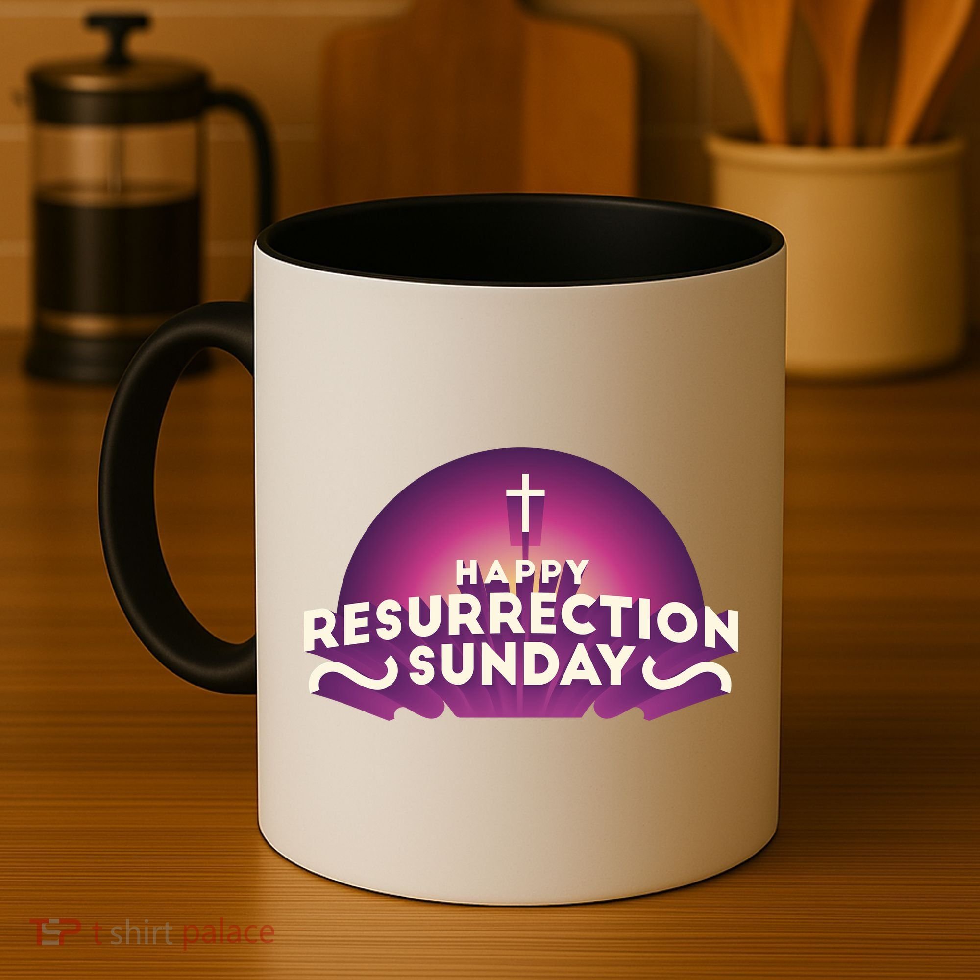 Happy Resurrection Sunday Cross Coffee Mug