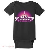 Happy Resurrection Sunday Cross Baby Bodysuit thumb 0