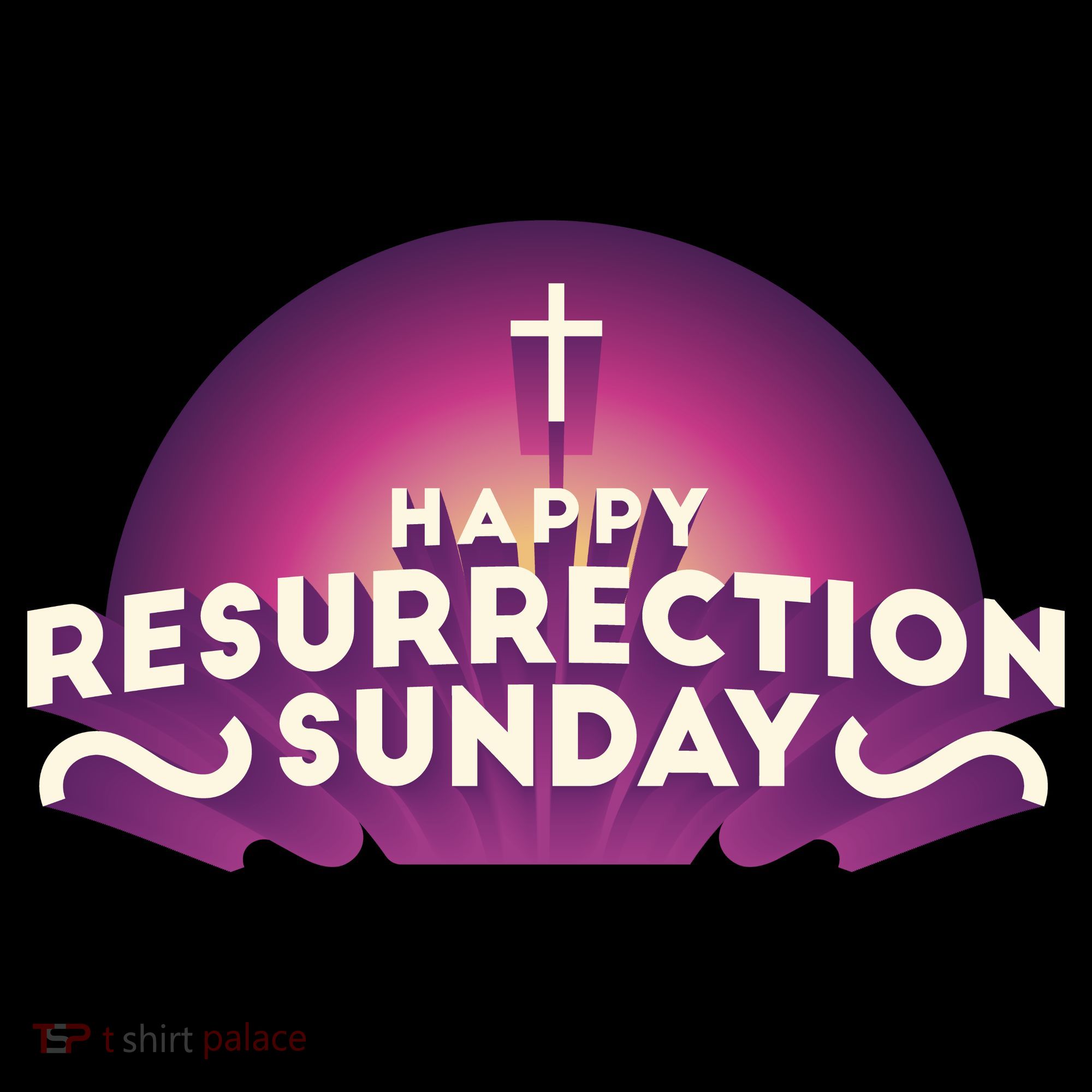 Happy Resurrection Sunday Cross Toddler Hoodie