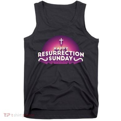 Happy Resurrection Sunday Cross Tank Top