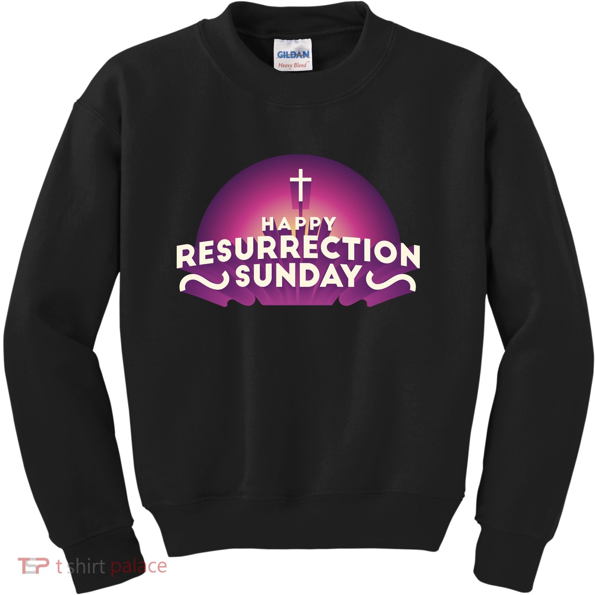 Happy Resurrection Sunday Cross Kids Sweatshirt
