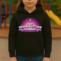 Happy Resurrection Sunday Cross Kids Hoodie thumb 3