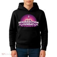 Happy Resurrection Sunday Cross Kids Hoodie thumb 4