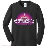 Happy Resurrection Sunday Cross Kids Long Sleeve Shirt thumb 0