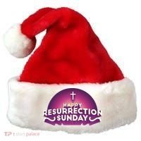 Happy Resurrection Sunday Cross Santa Hat thumb 0