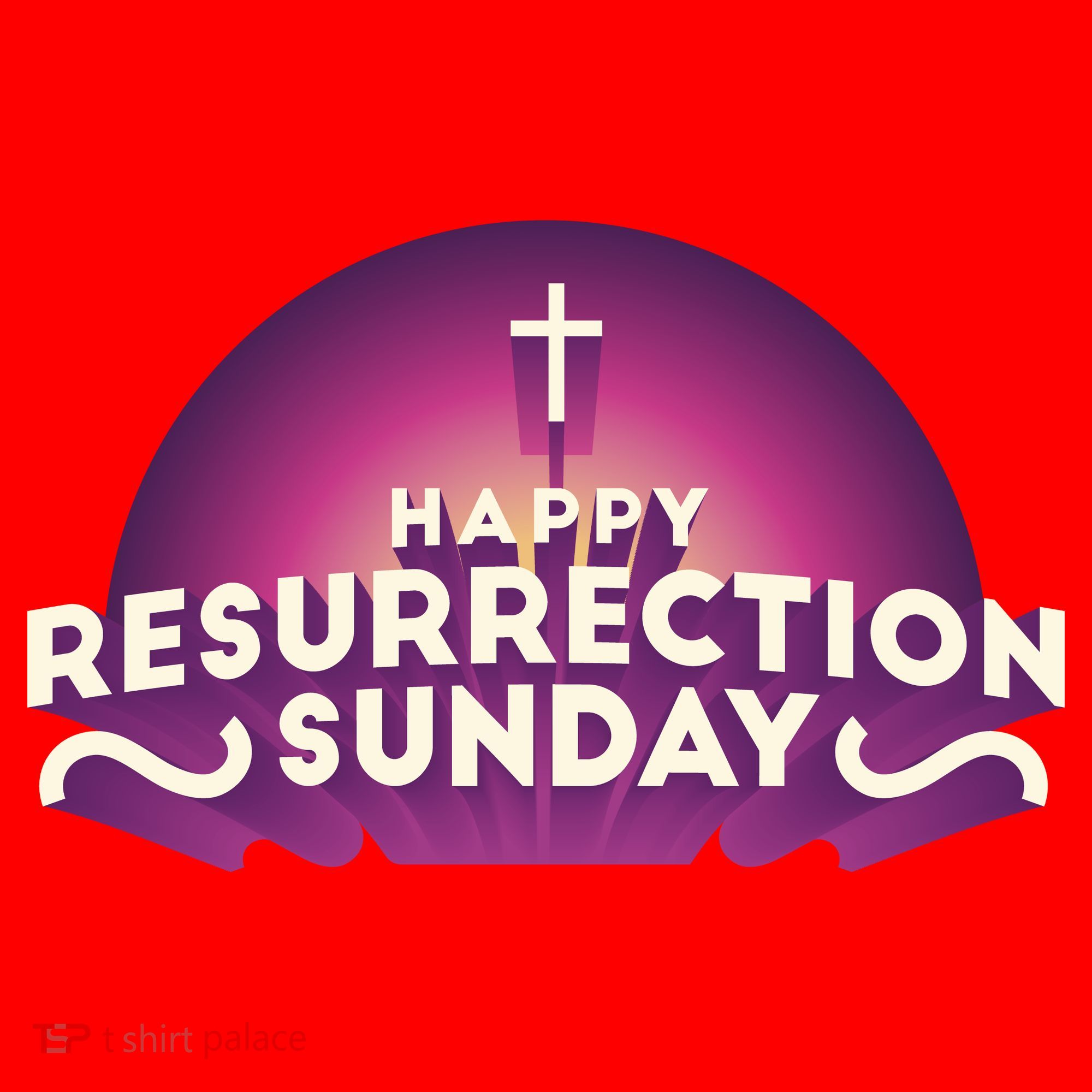 Happy Resurrection Sunday Cross Santa Hat