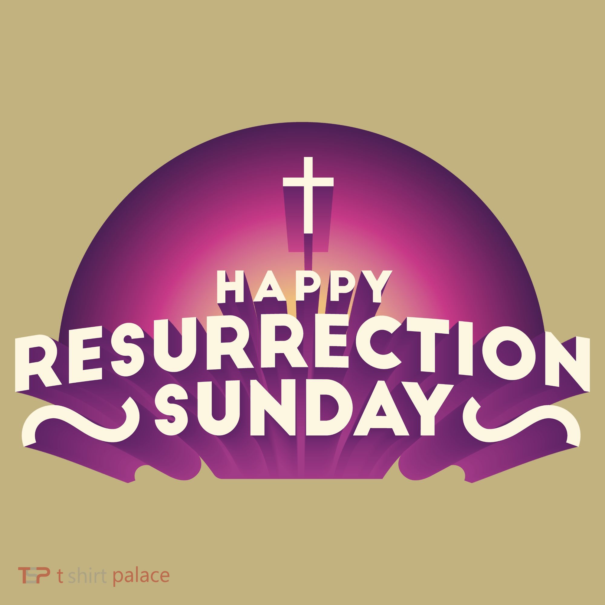 Happy Resurrection Sunday Cross Kids T-Shirt