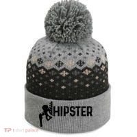 Hip Replacet Surgery Recovery Funny Hippie Hipster Cool Gift The Baniff Cuffed Pom Beanie thumb 0