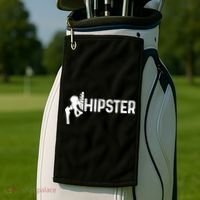 Hip Replacet Surgery Recovery Funny Hippie Hipster Cool Gift Golf Towel thumb 2
