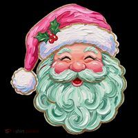 Hand-painted Retro Santa Claus Christmas Cute Coffee Mug thumb 5