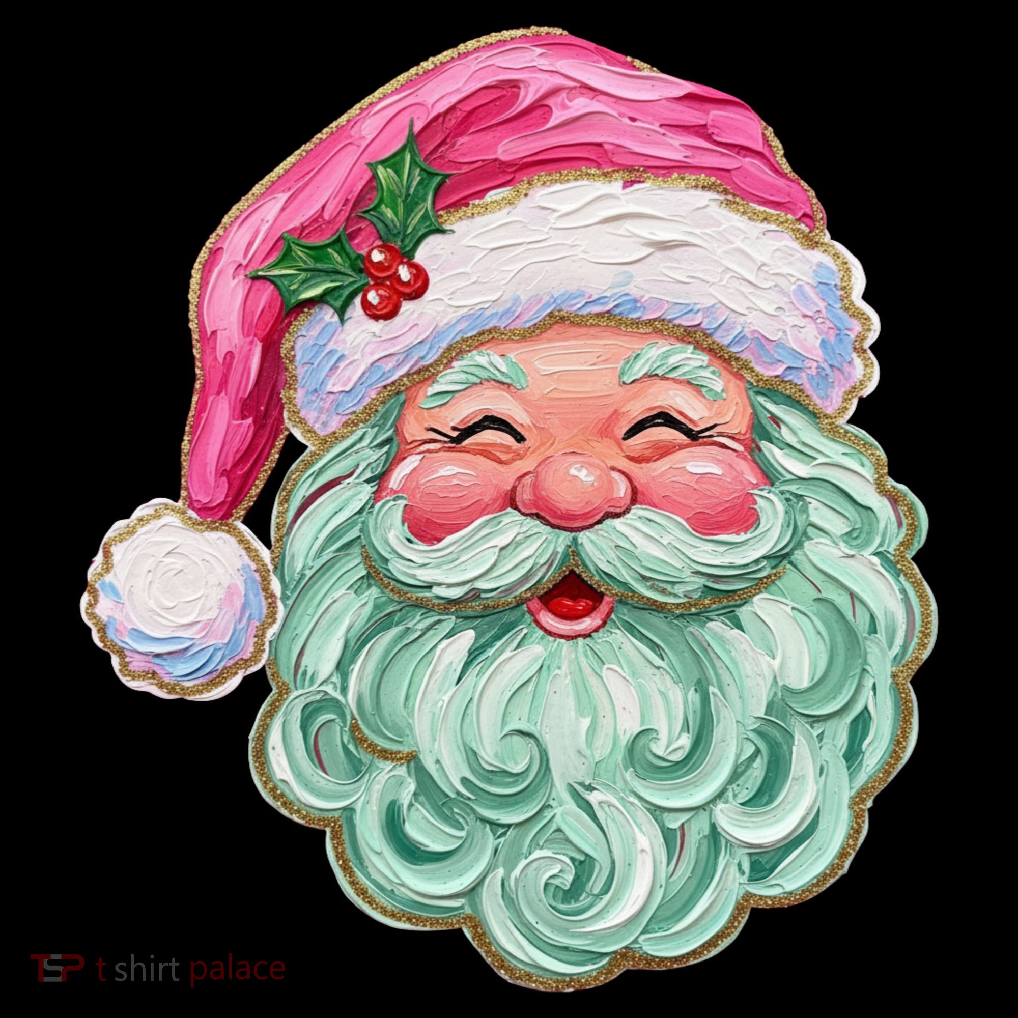 Hand-painted Retro Santa Claus Christmas Cute Coffee Mug