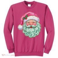 Hand-painted Retro Santa Claus Christmas Cute Sweatshirt thumb 0