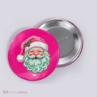 Hand-painted Retro Santa Claus Christmas Cute Button thumb 0