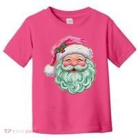 Hand-painted Retro Santa Claus Christmas Cute Toddler T-Shirt thumb 0
