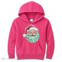 Hand-painted Retro Santa Claus Christmas Cute Kids Hoodie thumb 0