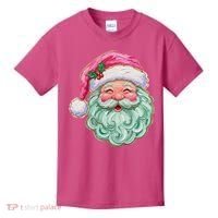 Hand-painted Retro Santa Claus Christmas Cute Kids T-Shirt thumb 0