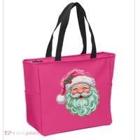 Hand-painted Retro Santa Claus Christmas Cute Tote Bag thumb 2