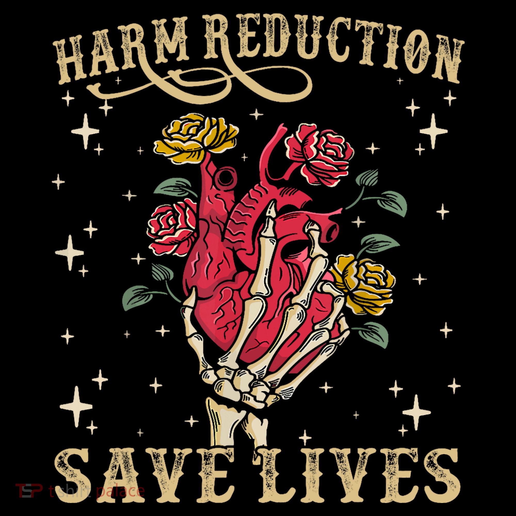 Harm Reduction Save Lives Skeleton Long Sleeve Shirt