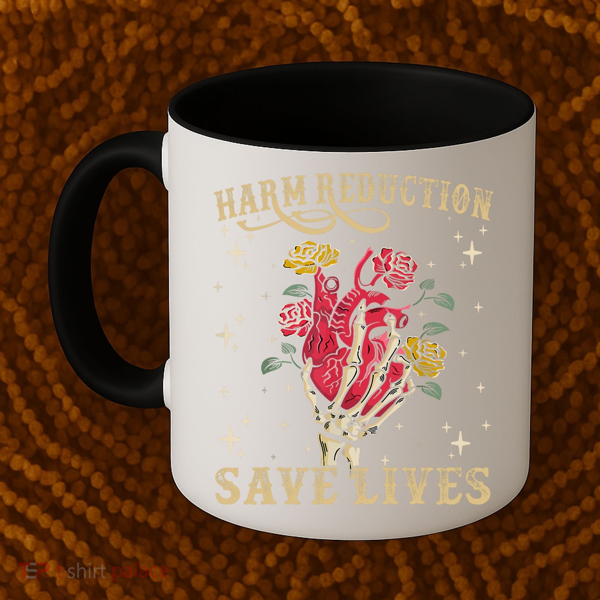 Harm Reduction Save Lives Skeleton Coffee Mug