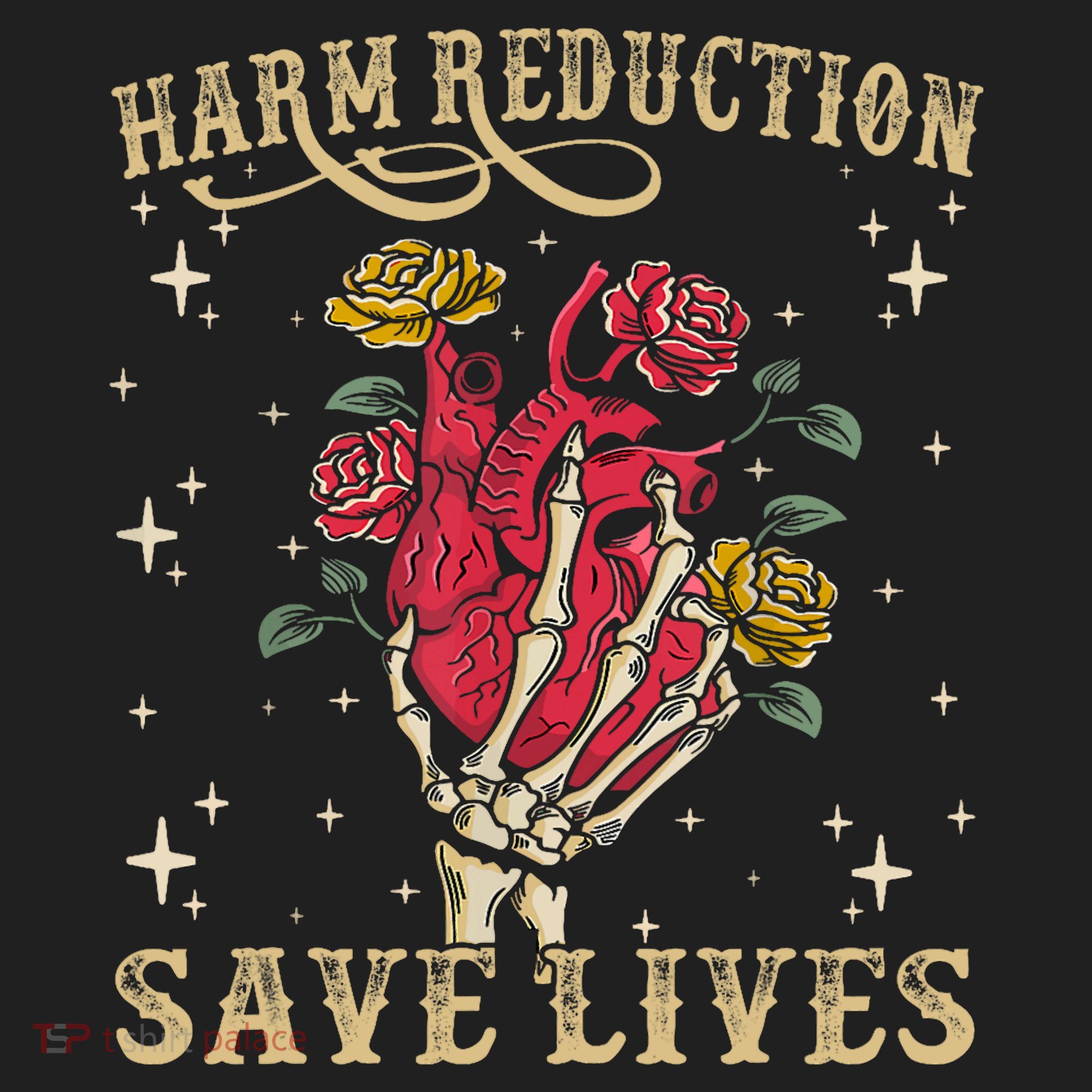 Harm Reduction Save Lives Skeleton Beanie