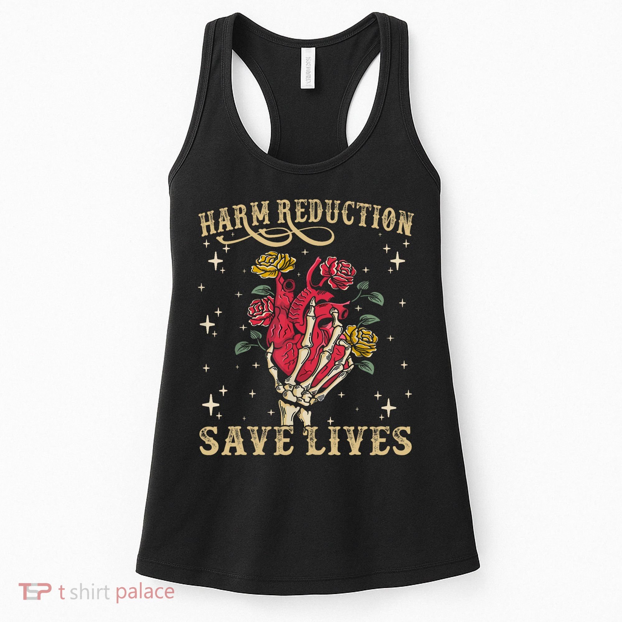 Harm Reduction Save Lives Skeleton Women's Tank Top
