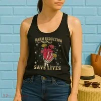 Harm Reduction Save Lives Skeleton Women's Tank Top thumb 2
