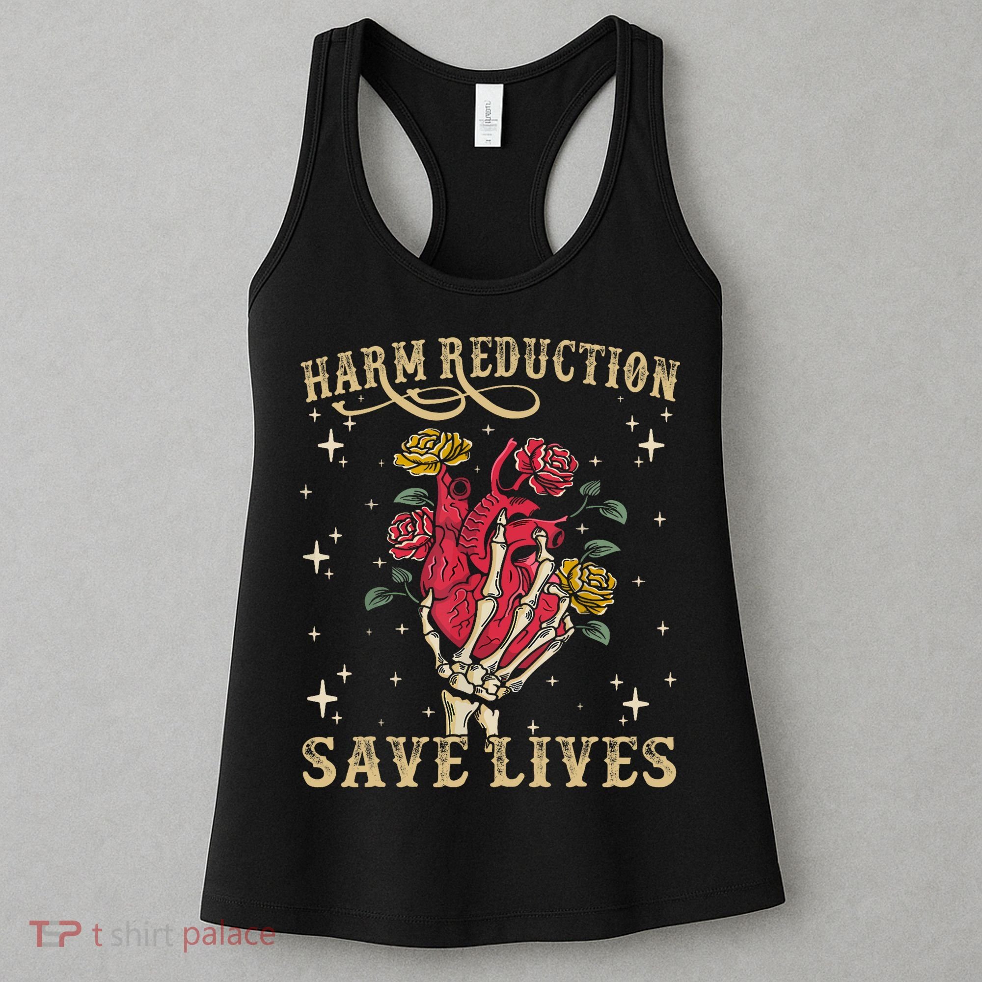 Harm Reduction Save Lives Skeleton Women's Tank Top