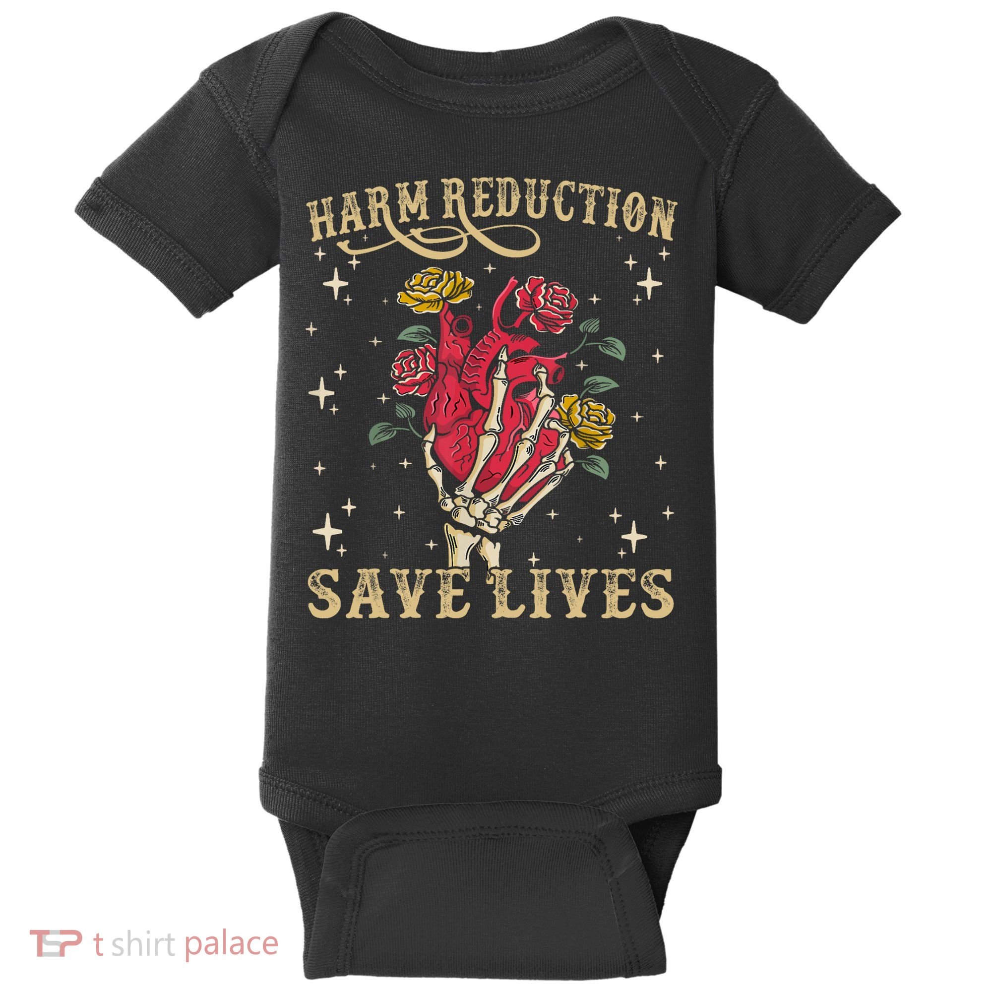 Harm Reduction Save Lives Skeleton Baby Bodysuit