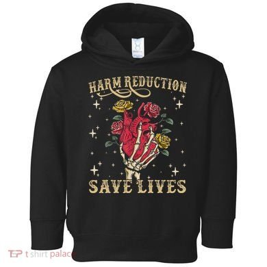 Harm Reduction Save Lives Skeleton Toddler Hoodie