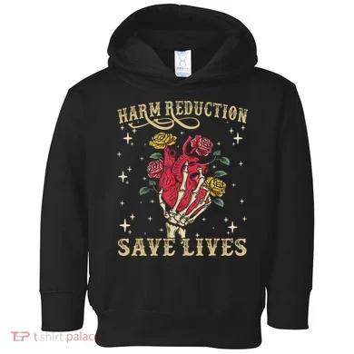 Harm Reduction Save Lives Skeleton Toddler Hoodie