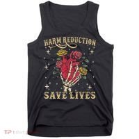 Harm Reduction Save Lives Skeleton Tank Top thumb 0