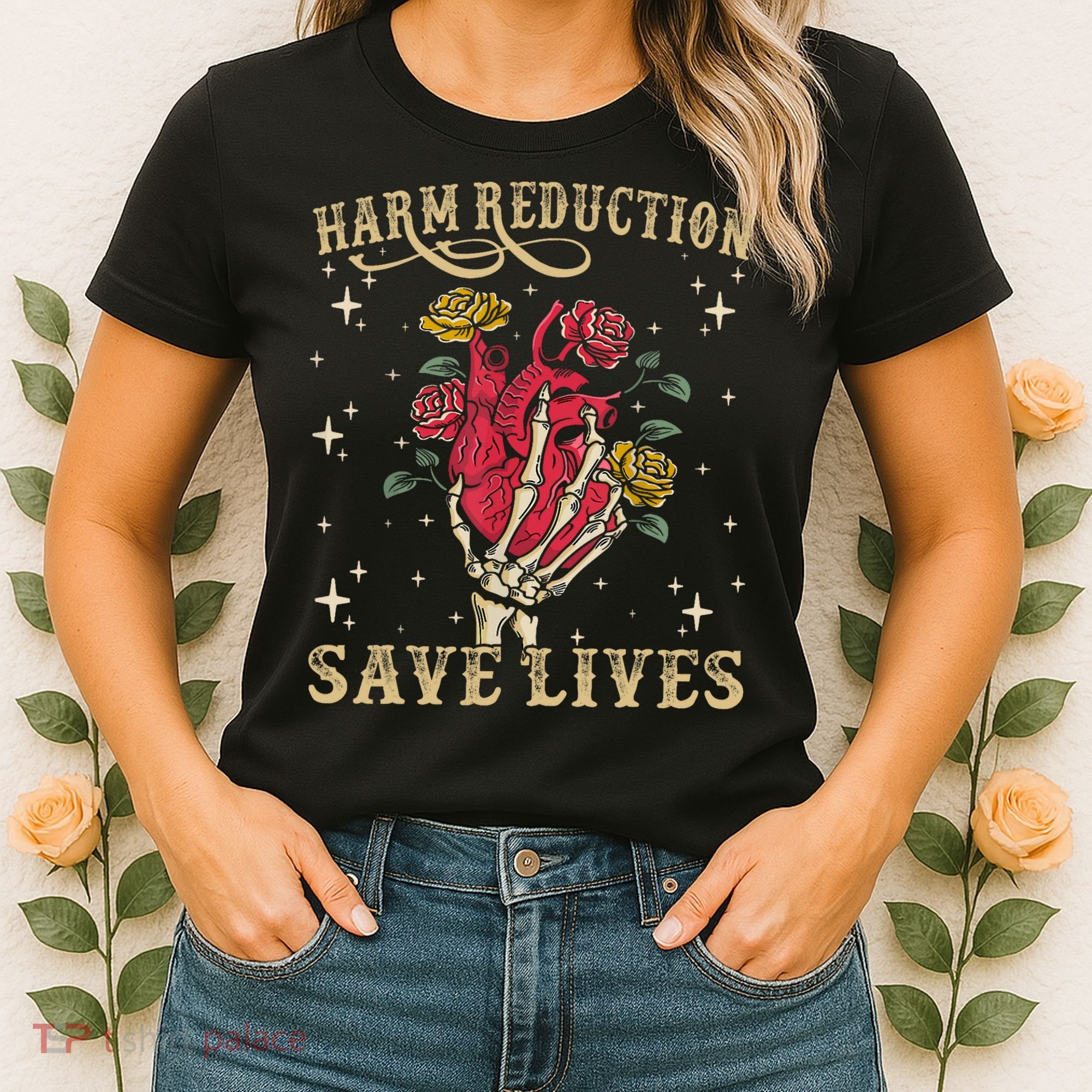 Harm Reduction Save Lives Skeleton Women's T-Shirt