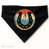 Horseshoe Retro Style Lucky Pullover USA-Made Doggie Bandana thumb 0