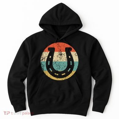 Horseshoe Retro Style Lucky Pullover Hoodie