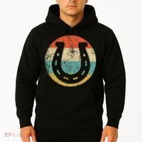 Horseshoe Retro Style Lucky Pullover Hoodie thumb 2